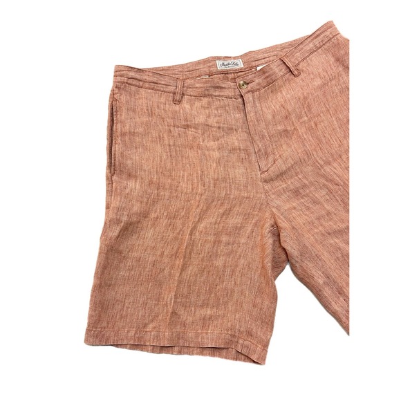 Madda Fella Shorts Key West Truman Linen Customs House‎ Brick Size 40 Resortwear - Picture 2 of 13